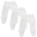 Load image into Gallery viewer, 123 Bear Cotton Spandex Baby Pants with feet / Baby leggings with footies 3 Pack