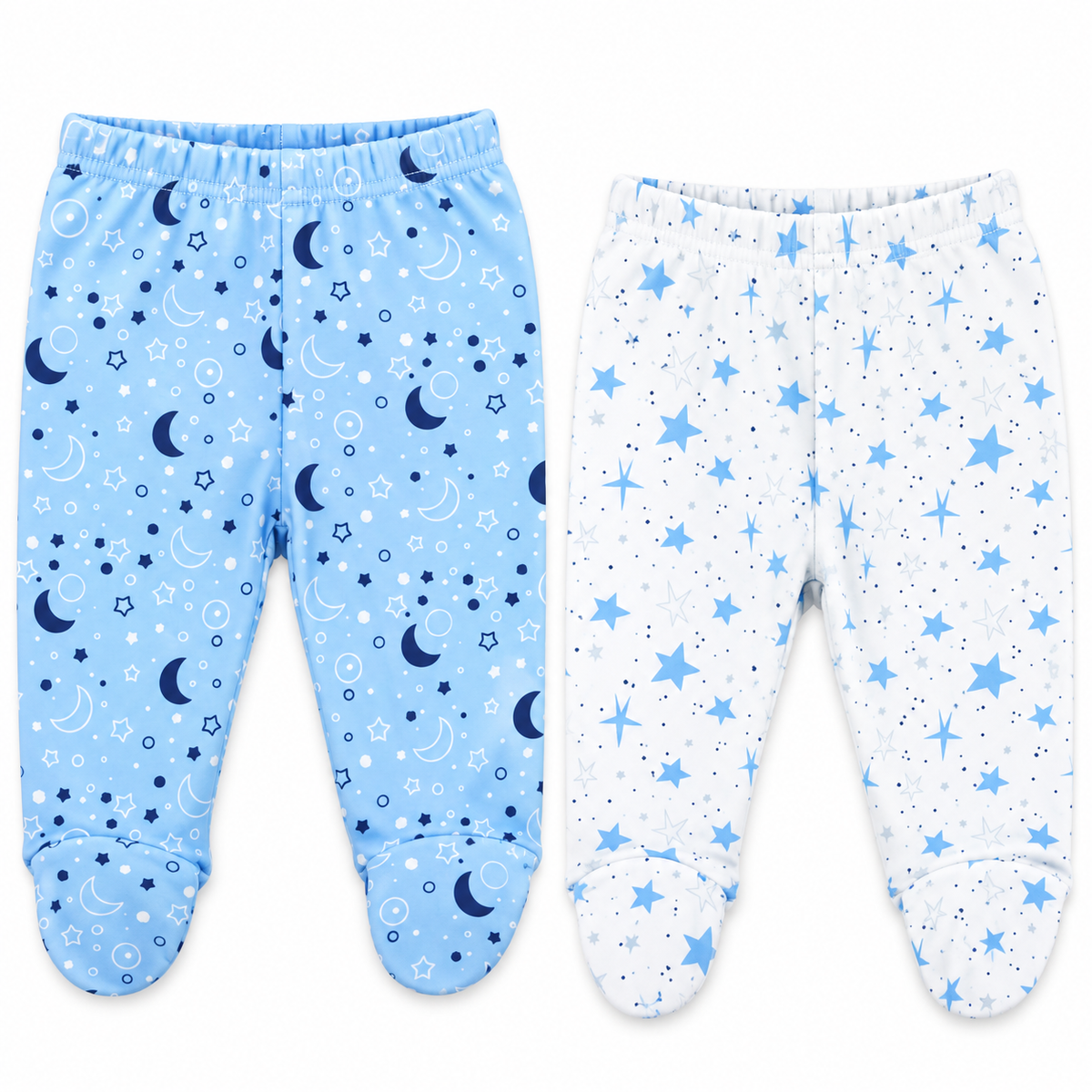 100% Cotton Baby Pants with Footies