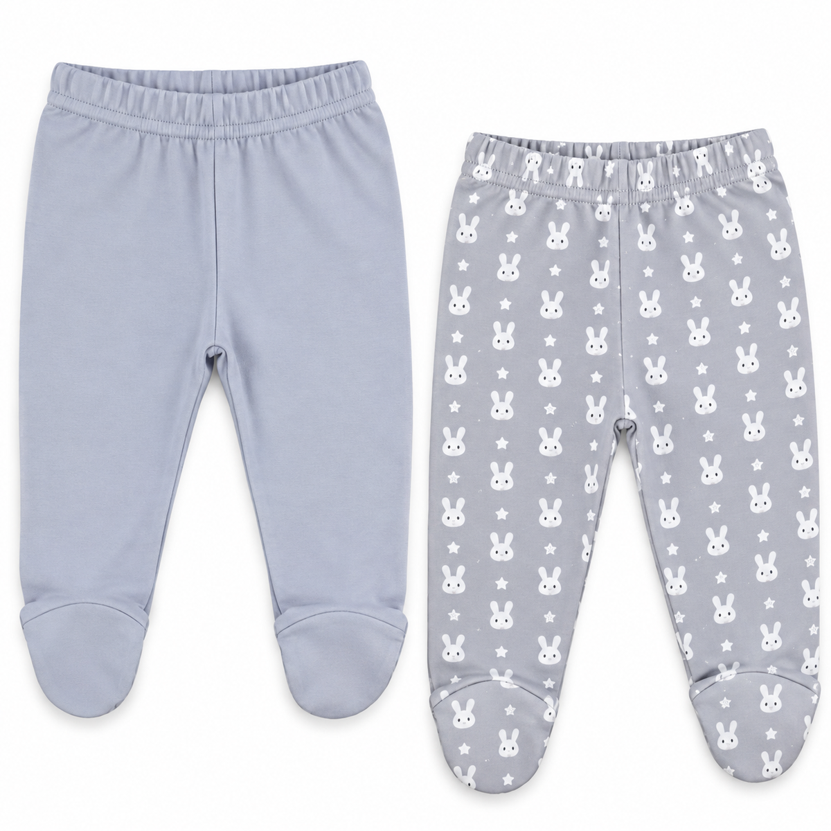 100% Cotton Baby Pants with Footies