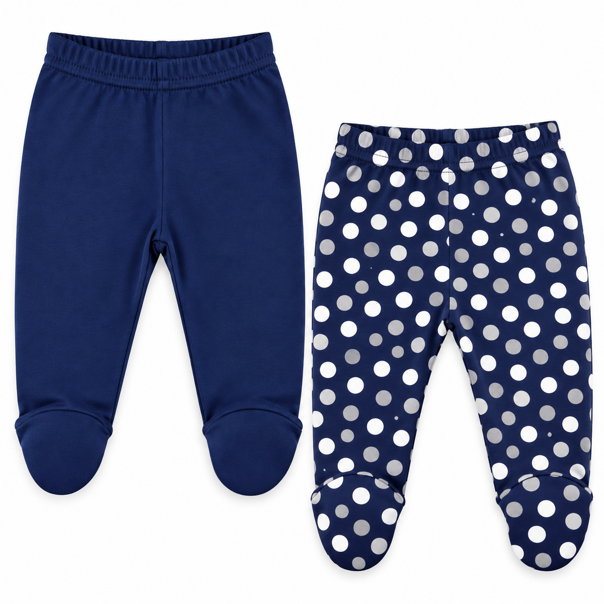 100% Cotton Baby Pants with Footies