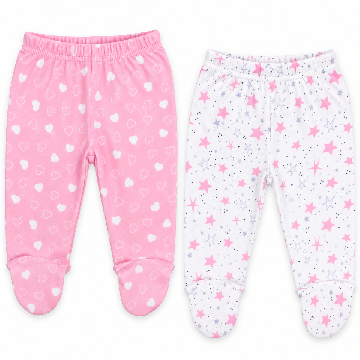 100% Cotton Baby Pants with Footies