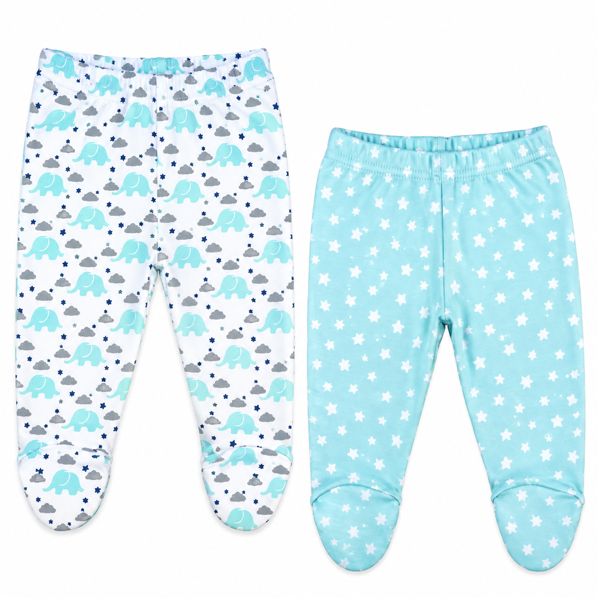 100% Cotton Baby Pants with Footies