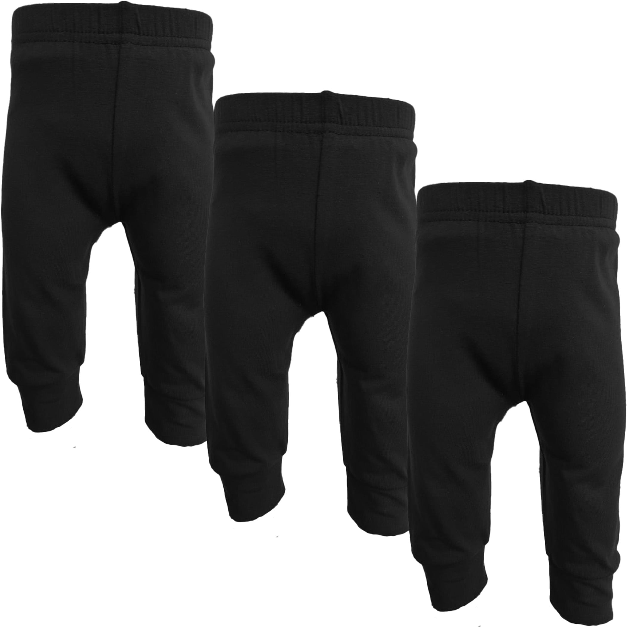 123 Bear Ultra-Soft Cotton Spandex Baby Pants- Multipack