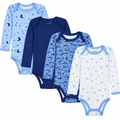 123 Bear Baby 100% Combed Cotton Bodysuits-Boys