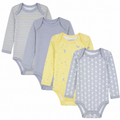 123 Bear Baby 100% Combed Cotton Bodysuits-Unisex