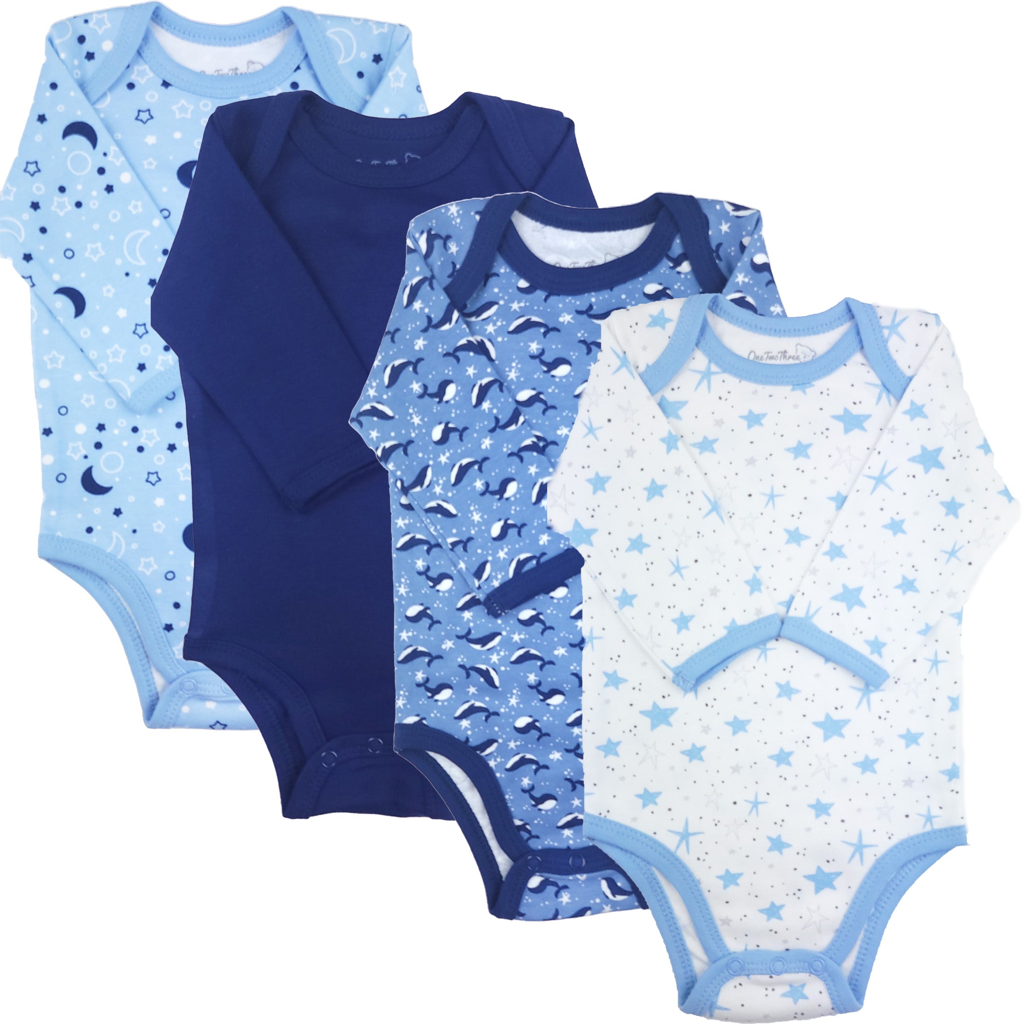 123 Bear Baby 100% Combed Cotton Bodysuits