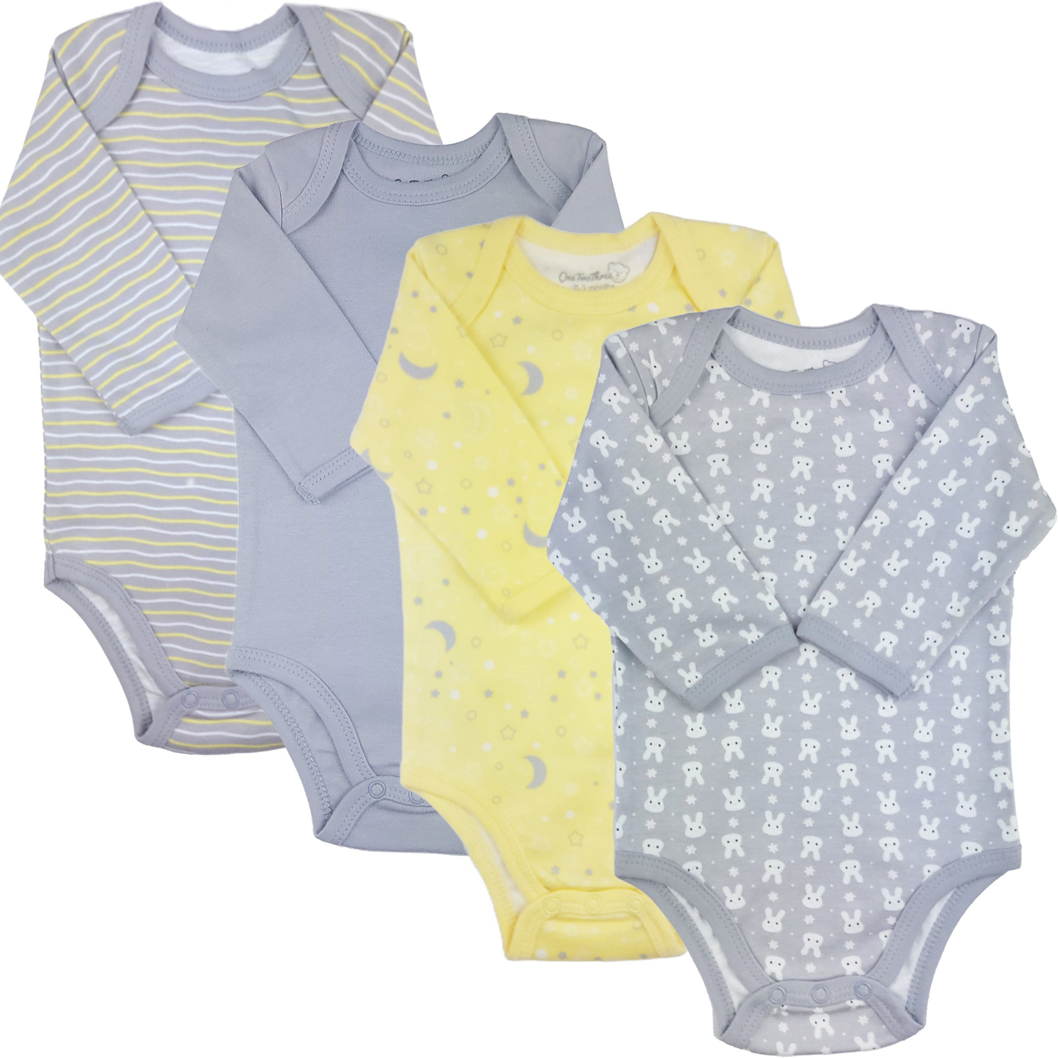 123 Bear Baby 100% Combed Cotton Bodysuits