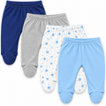 100% Cotton Baby Pants with Footies