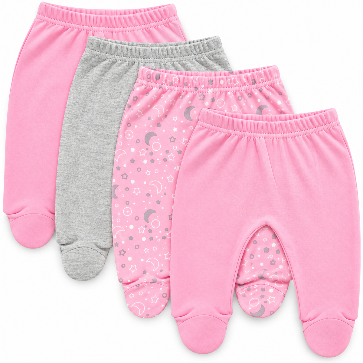 100% Cotton Baby Pants with Footies