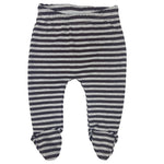 Load image into Gallery viewer, 123 Bear Terry Baby Pants with feet / Baby leggings with footies

