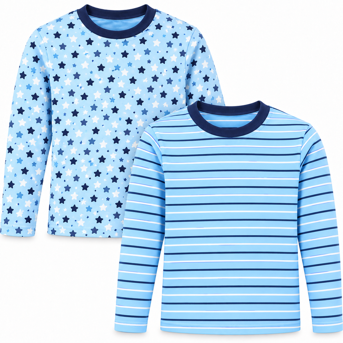 123 Bear Infant & Toddler Soft Cotton Spandex Long Sleeve T-Shirts for Boys & Girls