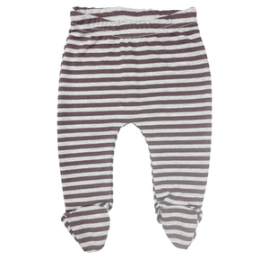 123 Bear Terry Baby Pants with feet / Baby leggings with footies