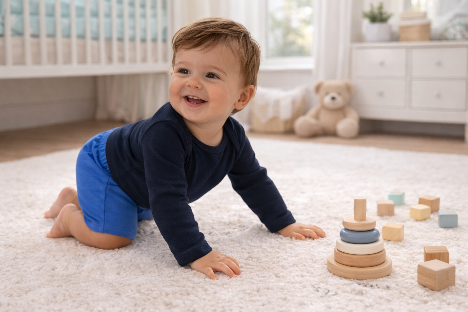 123 Bear Baby 100% Combed Cotton Bodysuits