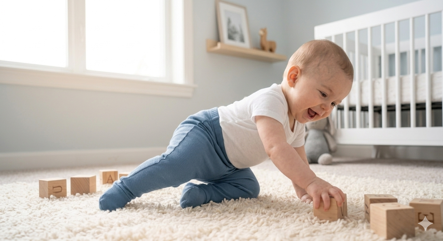 123 Bear Ultra-Soft Cotton Spandex Baby Pants with Feet- 4 Pack