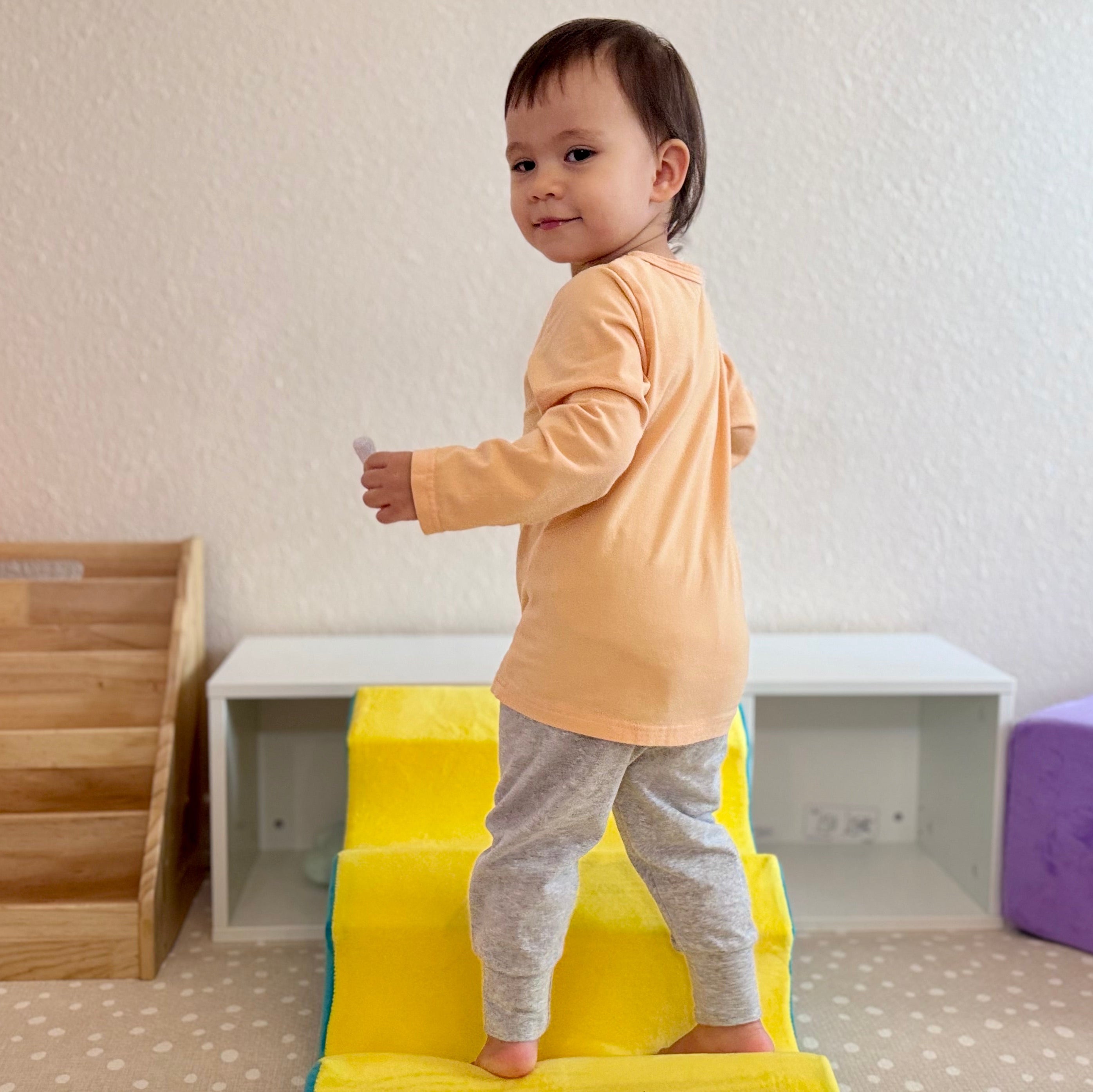 123 Bear Ultra-Soft Cotton Spandex Baby Pants- Multipack