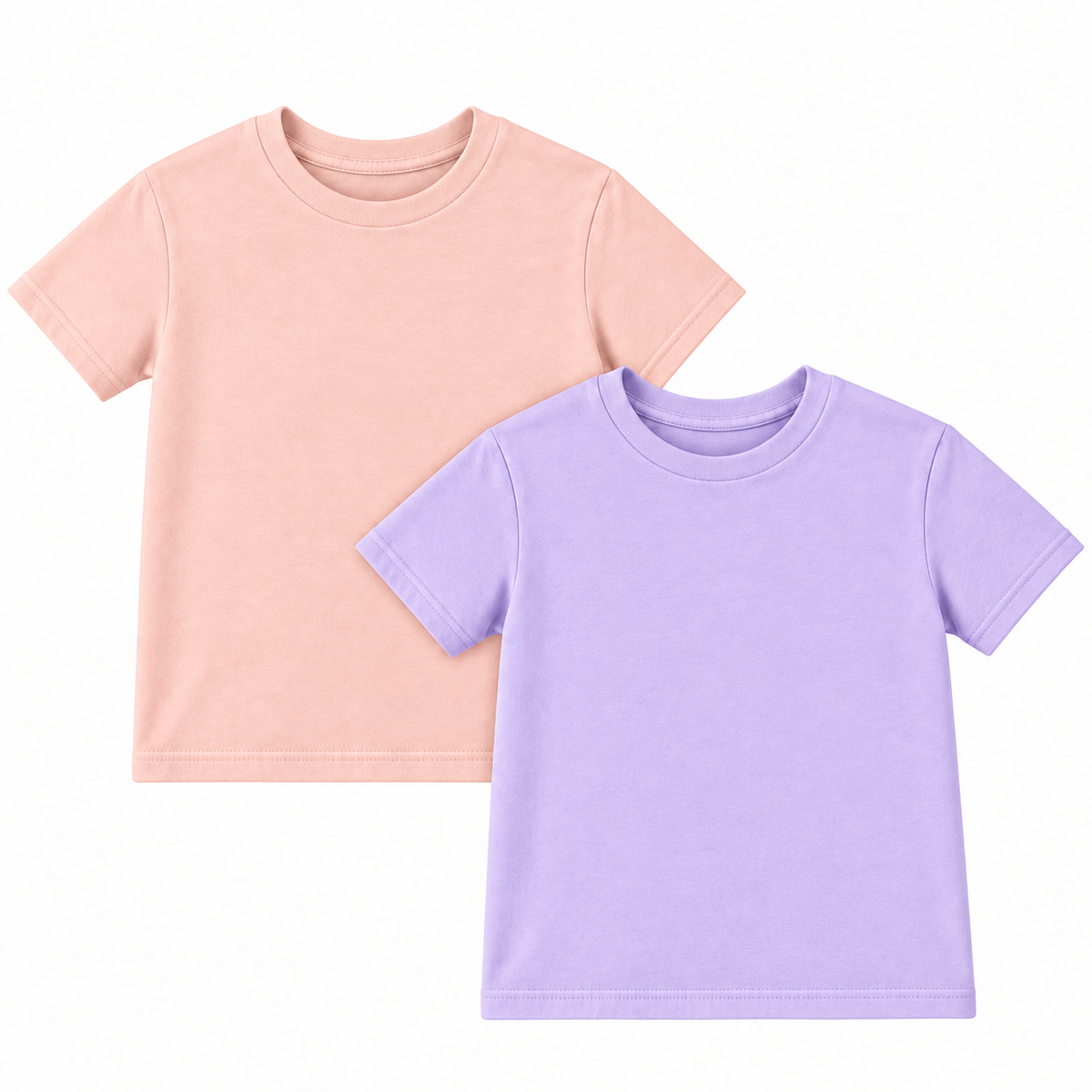 123 Bear Infant & Toddler Soft Cotton Spandex Short Sleeve T-Shirts, Plain Tees for Boys & Girls