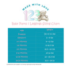 Load image into Gallery viewer, 123 Bear Terry Baby Pants with feet / Baby leggings with footies

