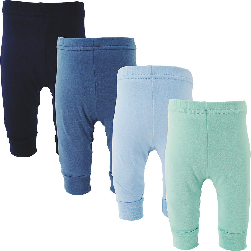123 Bear Ultra-Soft Cotton Spandex Baby Pants- Multipack