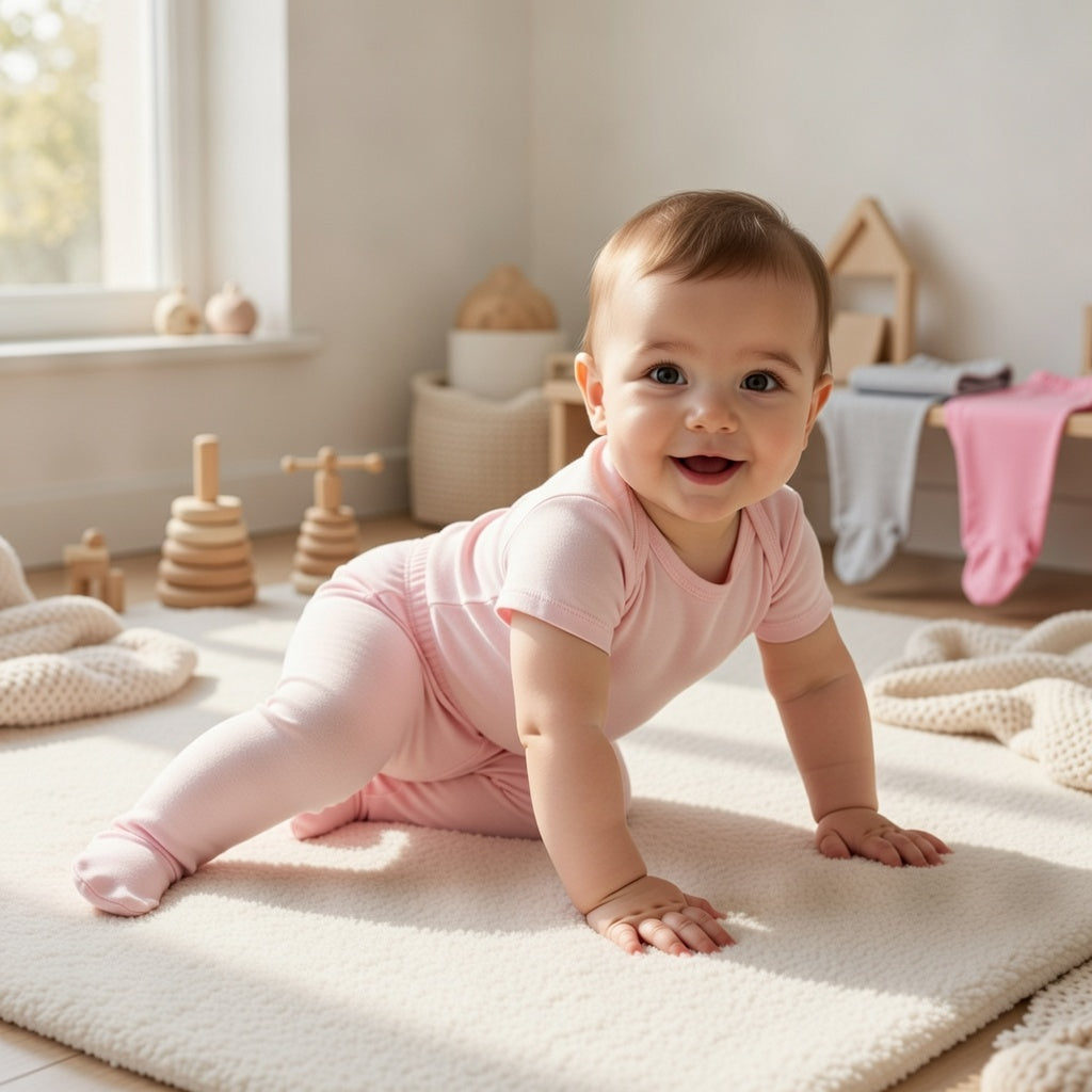 123 Bear Cotton Spandex Baby Bodysuits- Short Sleeve 3 Pack
