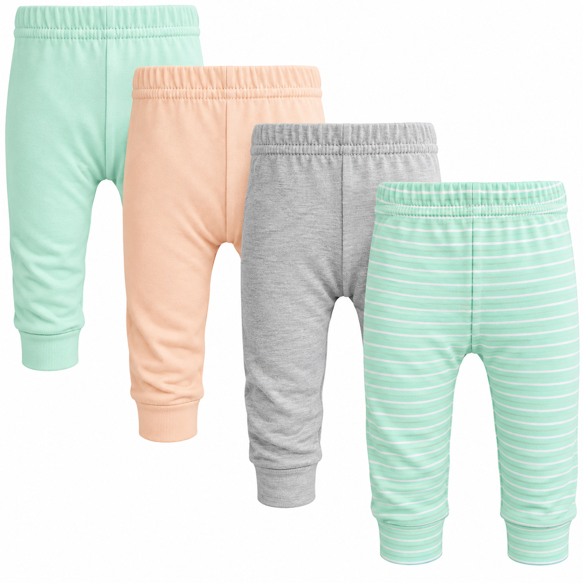 123 Bear Soft Cotton Spandex Baby Pants