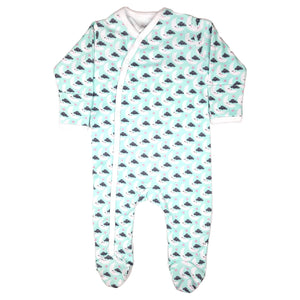 123 Bear Footed Sleep-N-Play PJs Rompers Jumpsuit100% Cotton with Mitten Cuffs Unisex Boys Girls