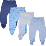 Load image into Gallery viewer, 123 Bear Cotton Spandex Baby Pants with feet / Baby leggings with footies
