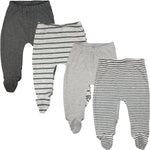 Load image into Gallery viewer, 123 Bear Cotton Spandex Baby Pants with feet / Baby leggings with footies
