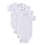 Load image into Gallery viewer, 3 Pack Short Sleeve Baby Bodysuit White 100% cotton
